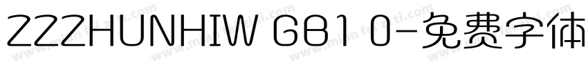 ZZZHUNHIW GB1 0字体转换